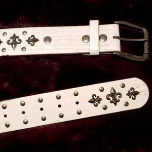Buckle Brand Leather Studded Belt